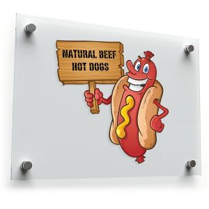 Natural Beef Hot Dog Vinyl Sticker
