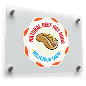 Natural Beef Hot Dogs Sticker