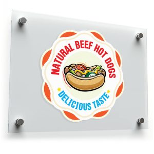 Natural Beef Hot Dogs Sticker