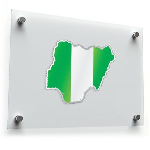 Nigeria Map Flag Sticker