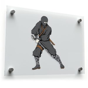 Ninja Silhouette Vinyl Sticker