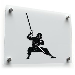 Ninja Warrior Silhouette Sticker