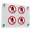 No Dogs Allowed Sticker Set 1