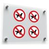 No Dogs Allowed Vinyl Sticker Set 1