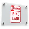 No Parking Bike Lane Sticker – Durable Red and
