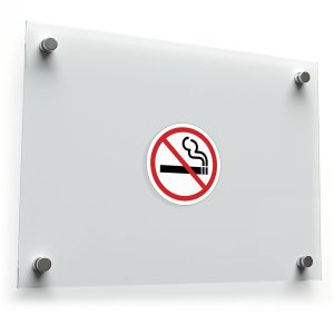 No Smoking Sign Decal Set