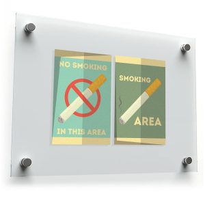 No Smoking & Smoking Area Vinyl Stickers