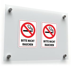 No Smoking Sticker “Bitte Nicht Rauchen”