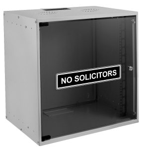 Alternative view of No Solicitors Door Sticker