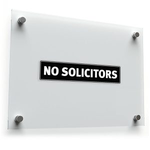 No Solicitors Sticker