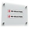 No Solicitors Sticker Set – High-Visibility Door and