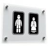 Norwegian Restroom Sign Vinyl Sticker