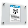 Notice RF Fields Warning Sticker – FCC Compliance Safety