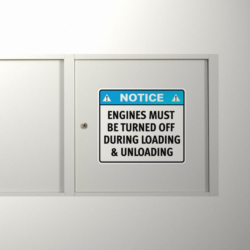Notice Sign Sticker - Stickers Factory