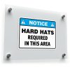 Notice Sign Sticker Hard Hats Required in This Area 1
