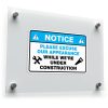 Notice: Under Construction Sign Sticker 1