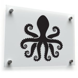 Octopus Silhouette Vinyl Sticker