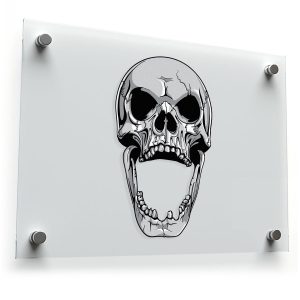 Open-Mouth Skull Sticker