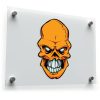 Orange Skull Sticker 1