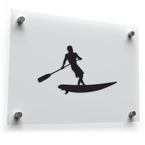 Paddleboarding Silhouette Sticker