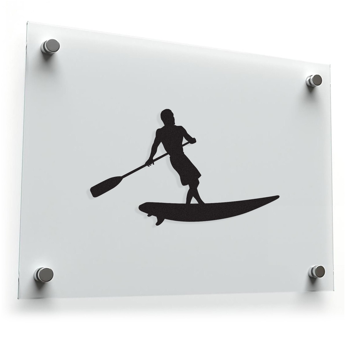 Paddleboarding Silhouette Sticker 3 Paddleboarding Silhouette Sticker