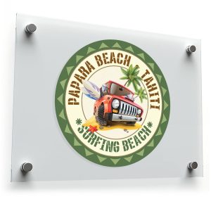 Papara Beach Tahiti Vinyl Sticker