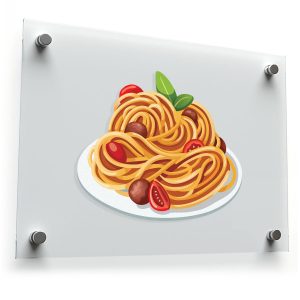 Pasta Plate Vinyl Sticker