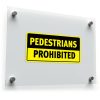 "Pedestrians Prohibited" Safety Sticker