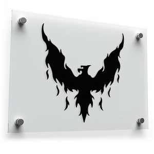 Phoenix Fire Silhouette Sticker