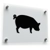 Pig Silhouette Sticker 1