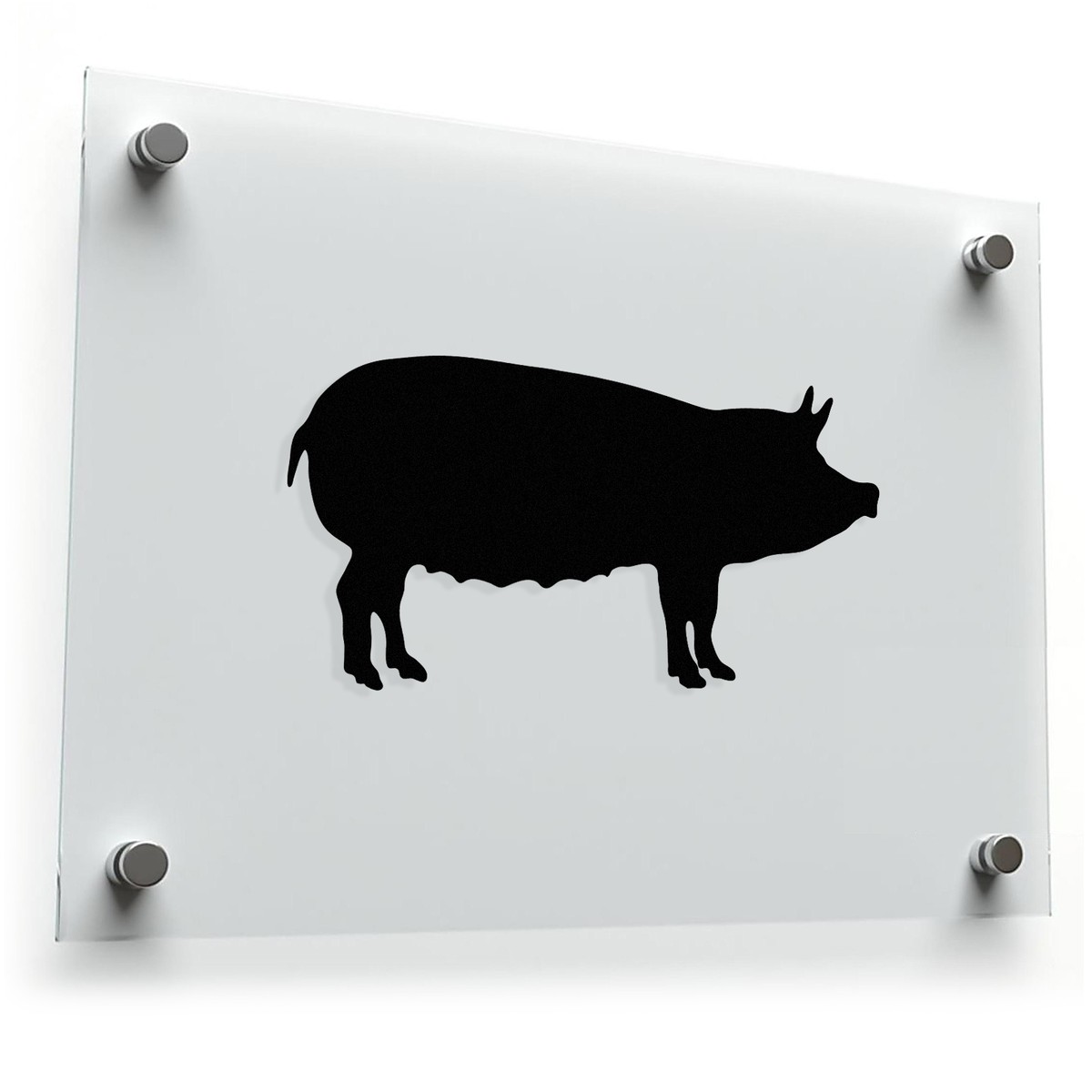 Pig Silhouette Sticker 3 Pig Silhouette Sticker