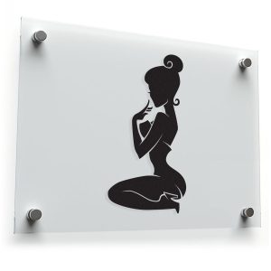 Pin-Up Girl Silhouette Vinyl Sticker