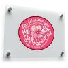 Pink Caribbean Hibiscus Sticker