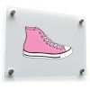 Pink High-Top Sneaker Sticker 1
