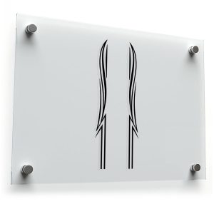 Pinstripe Flame Sticker