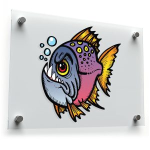 Piranha Fish Sticker