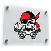 Pirate Skull Engine Decal