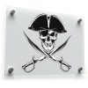 Pirate Skull and Crossed Swords Sticker