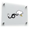 Playful Cloud and Lightning Sticker