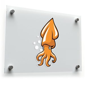 Playful Squid Sticker