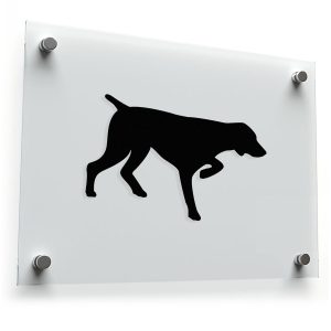 Pointer Dog Silhouette Sticker
