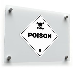 Poison Warning Sticker