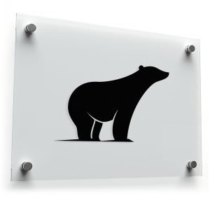 Polar Bear Silhouette Sticker