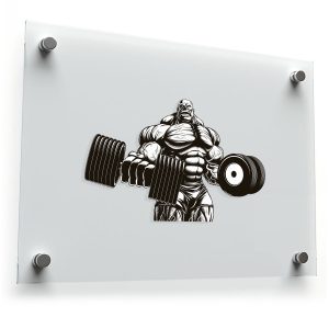 Powerful Bodybuilder Sticker