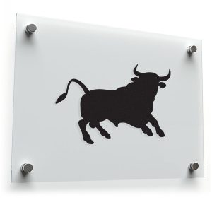 Powerful Bull Silhouette Decal