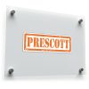 "Prescott" Distressed Vinyl Sticker
