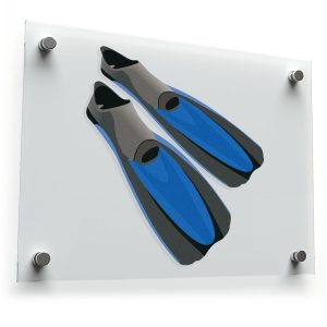 Professional Diving Fins Sticker
