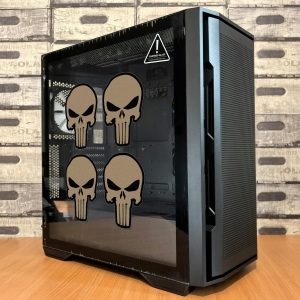 Alternative view of Punisher Skull Vinyl Stickers