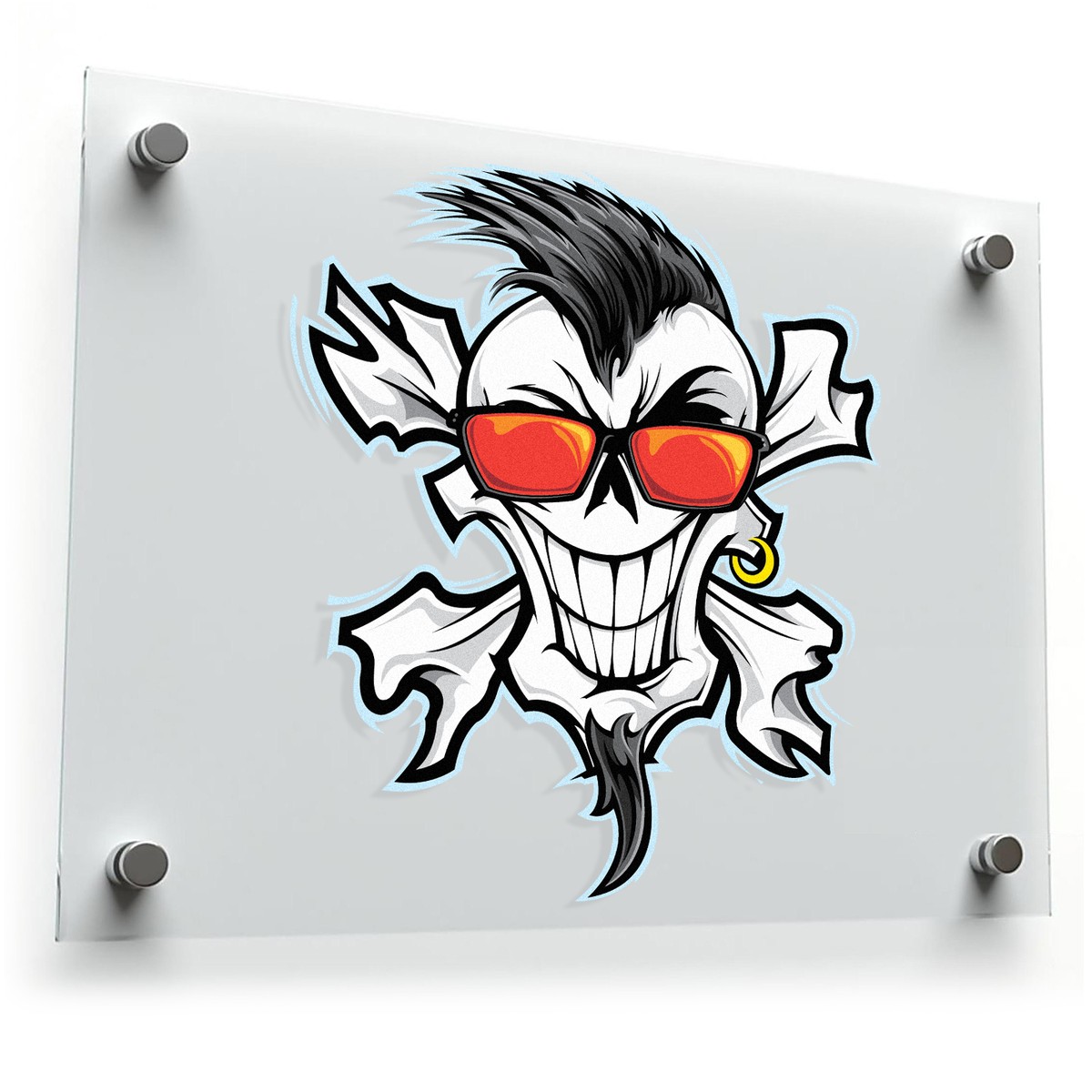 Punk Skull Sticker 3 Punk Skull Sticker