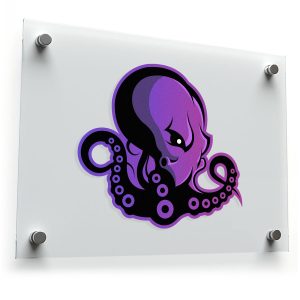 Purple Octopus Vinyl Sticker
